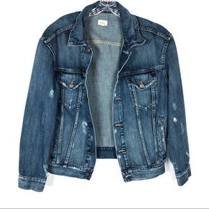 ABLE Merly Distressed Denim Jacket